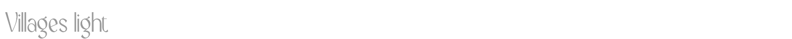 Villages font preview